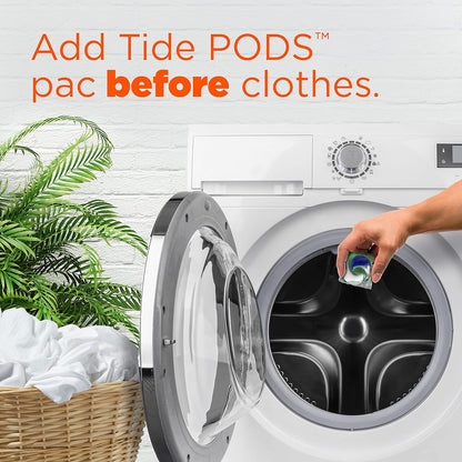 Tide Power Pods Laundry Detergent Pacs with Febreze Freshness with Odor Eliminators, Botanical Rain Scent, 45 Count